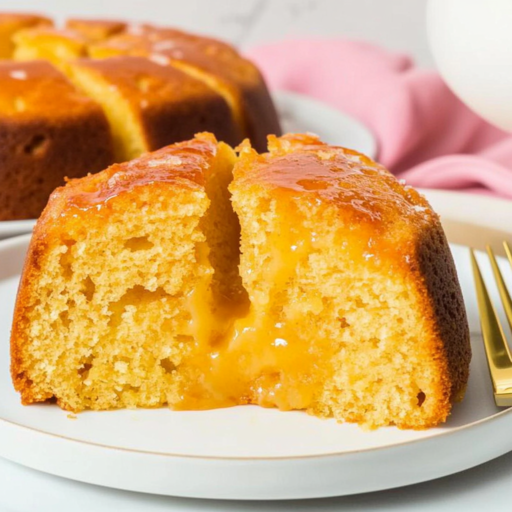 Recipe preparation for Easter Pineapple Rum Cake