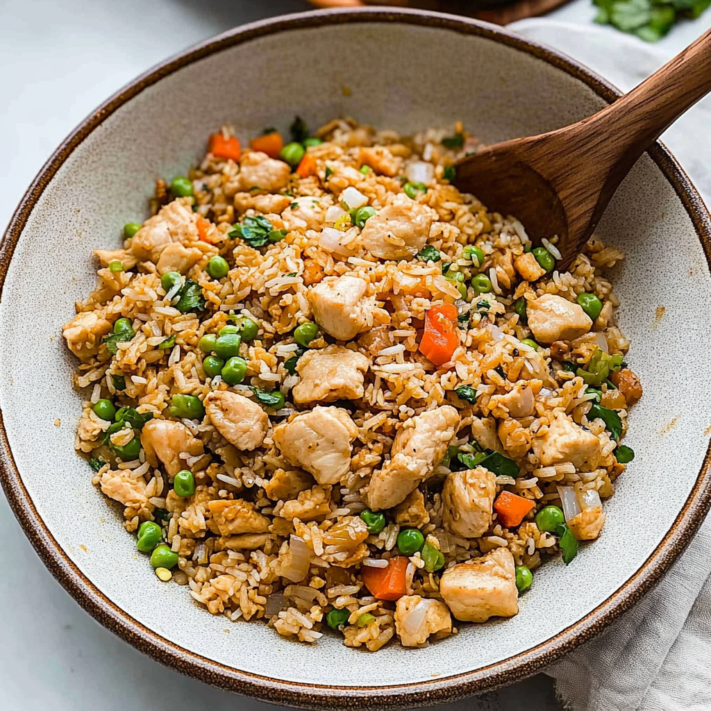 Recipe preparation for Chicken Fried Rice