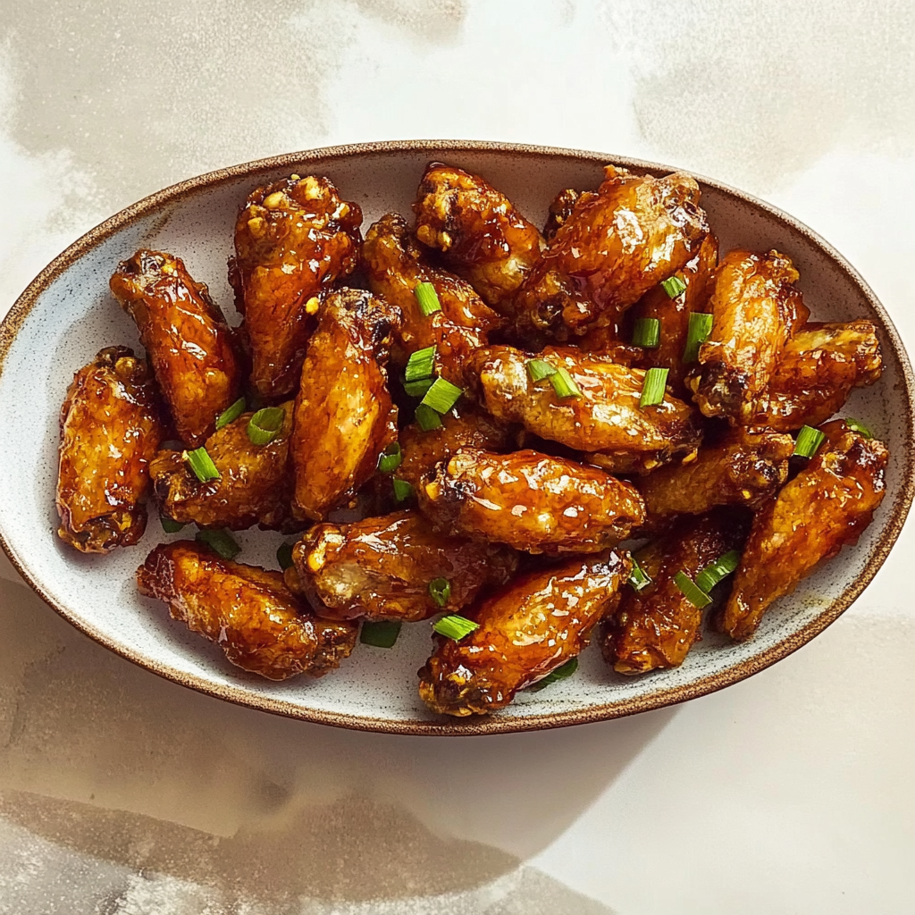 Recipe preparation for Air Fryer Honey Garlic Wings