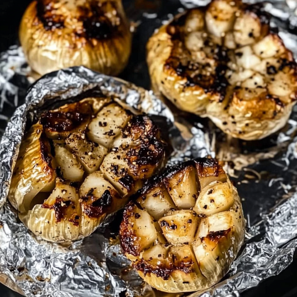 Recipe preparation for Air Fryer Roasted Garlic