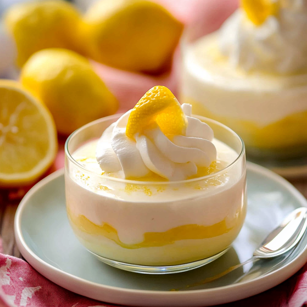 Recipe preparation for Lemon Mousse