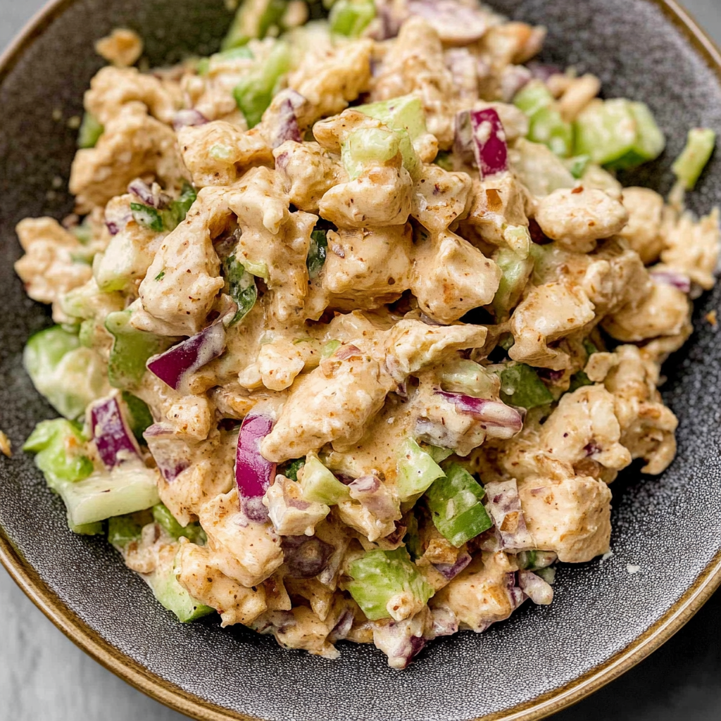 Recipe preparation for Vegan Chicken Salad