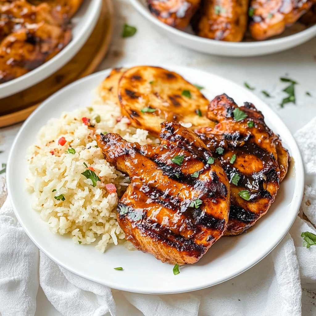 Recipe preparation for Hawaiian BBQ Chicken
