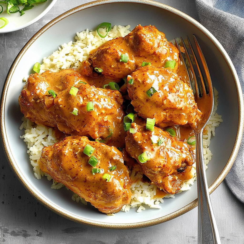 Recipe preparation for Thai Chicken Thighs