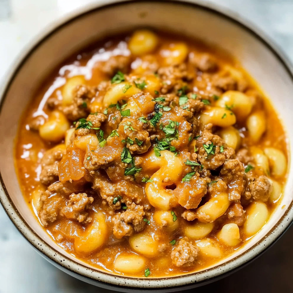 Recipe preparation for Homemade Hamburger Helper