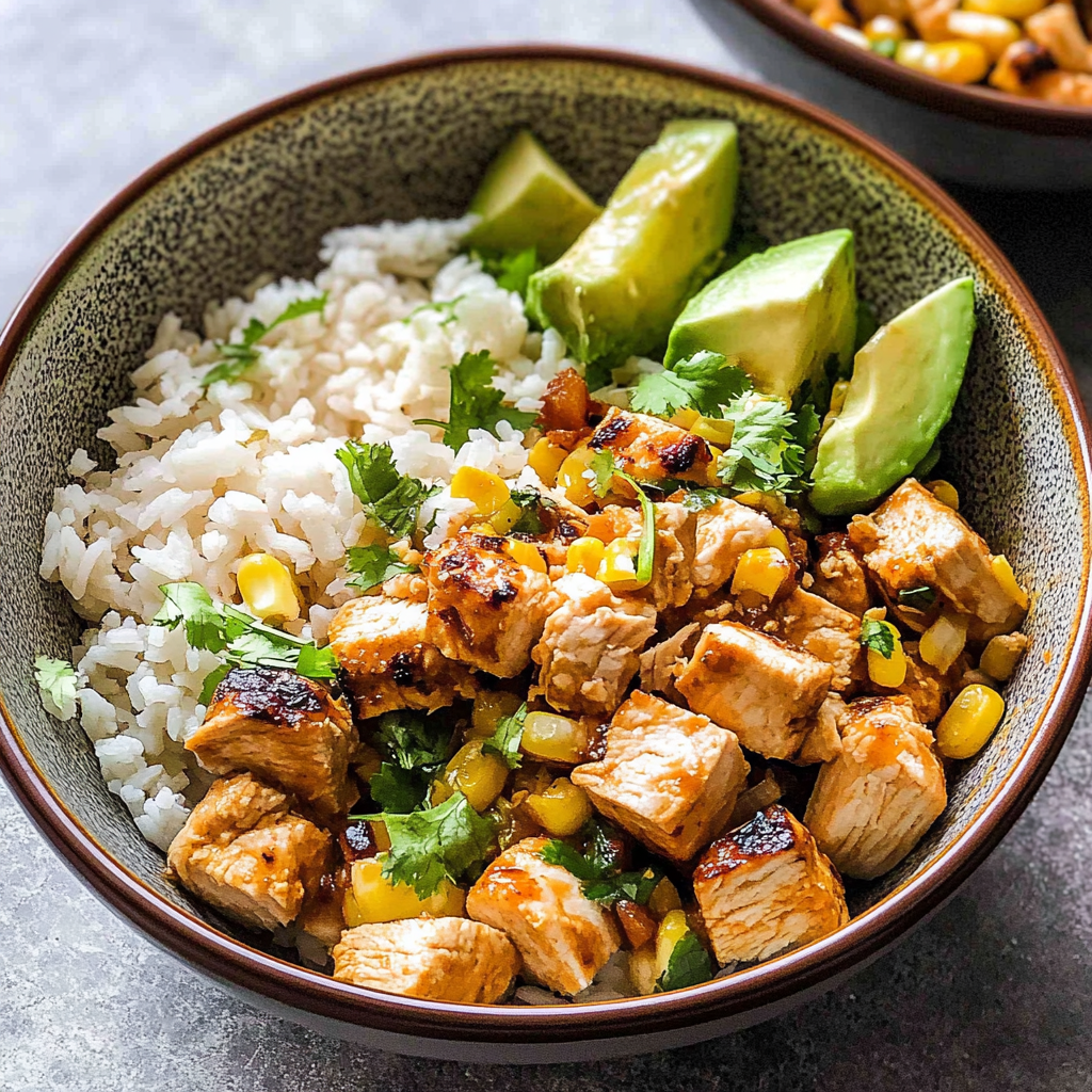 Recipe preparation for Honey Chipotle Chicken Bowl