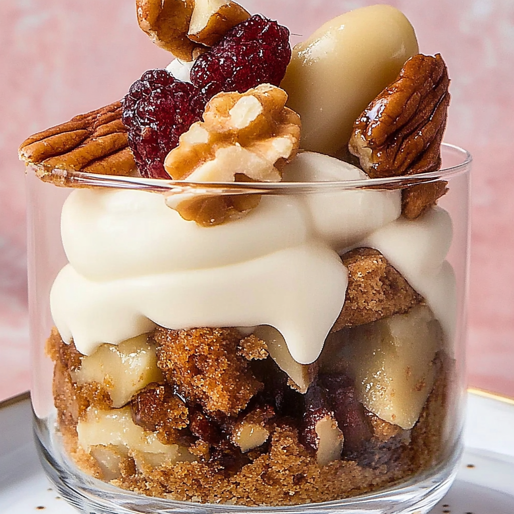 Recipe preparation for Mini Carrot Cake Trifles