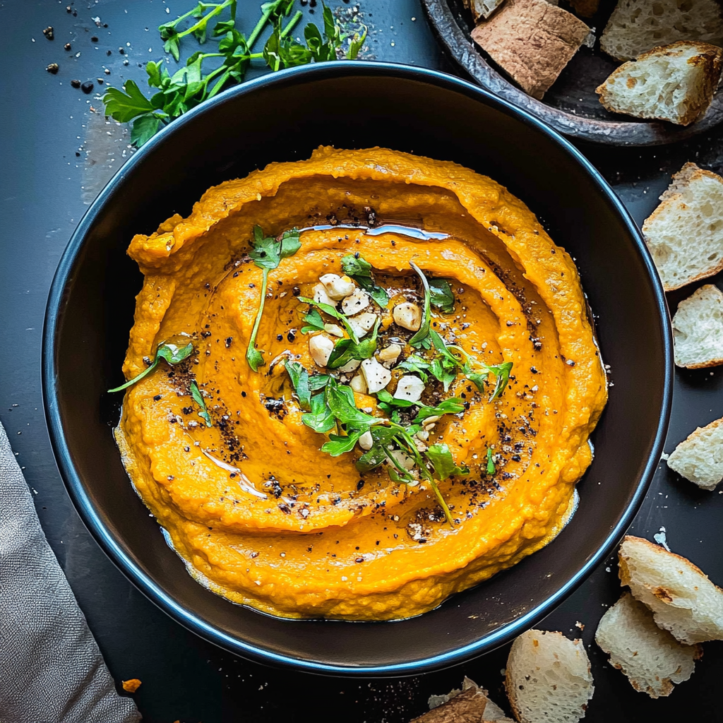 Recipe preparation for Smoky Carrot Dip