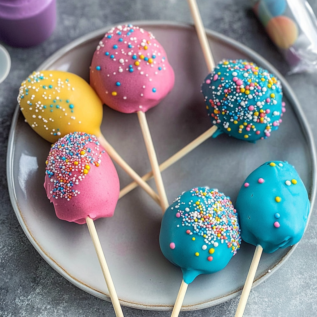 Recipe preparation for Easter Egg Cake Pops