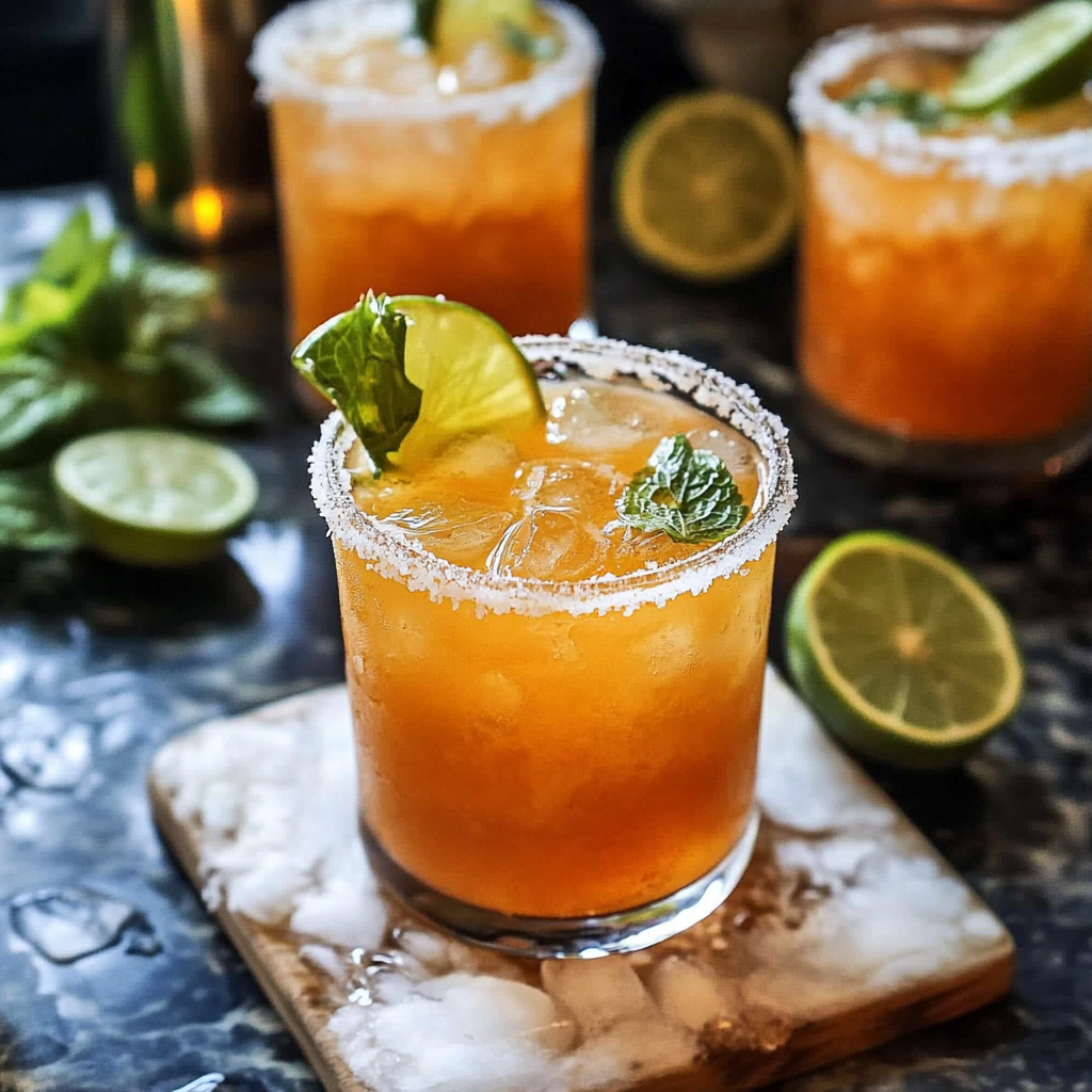 Recipe preparation for Korean Lime Margarita