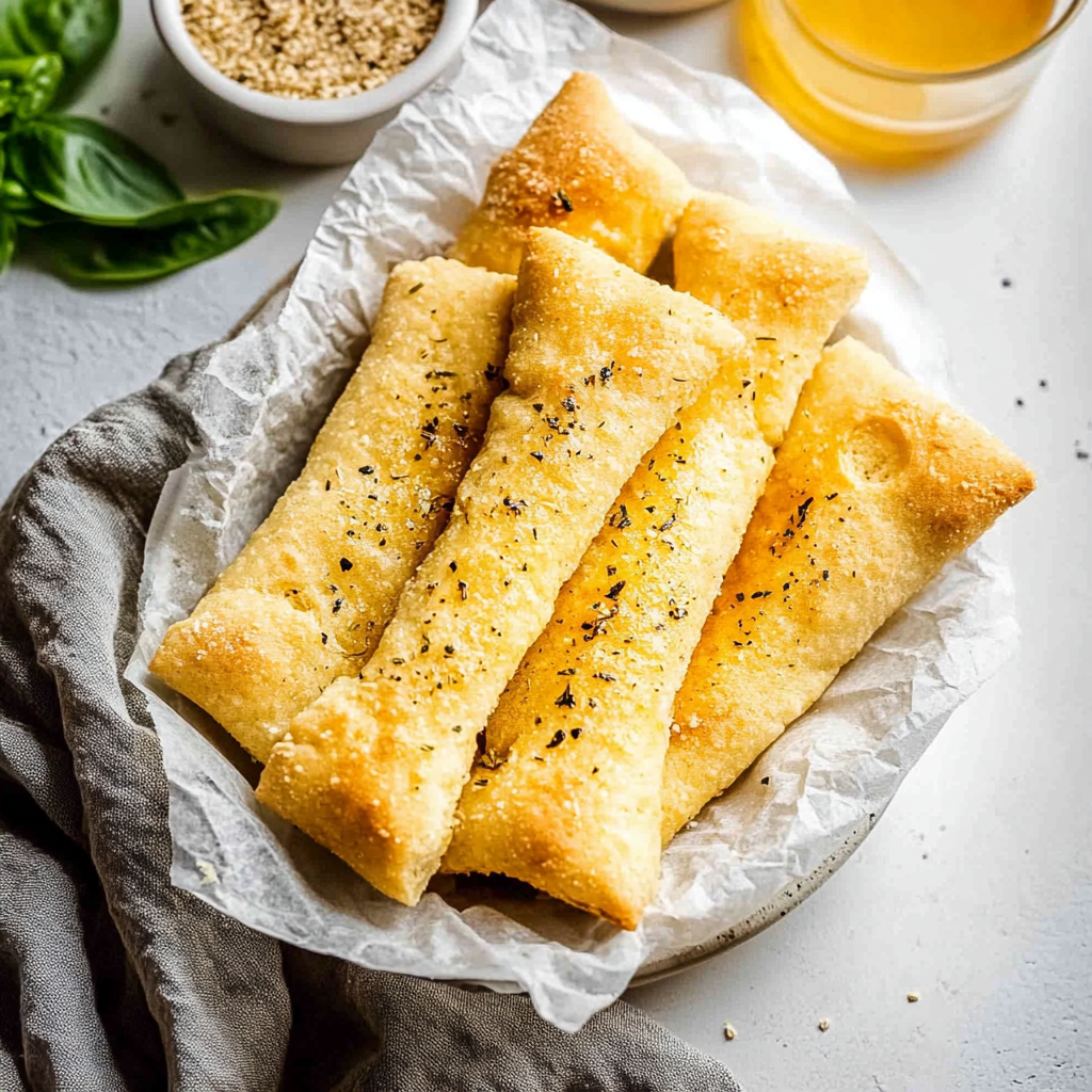 Recipe preparation for Garlic Breadsticks