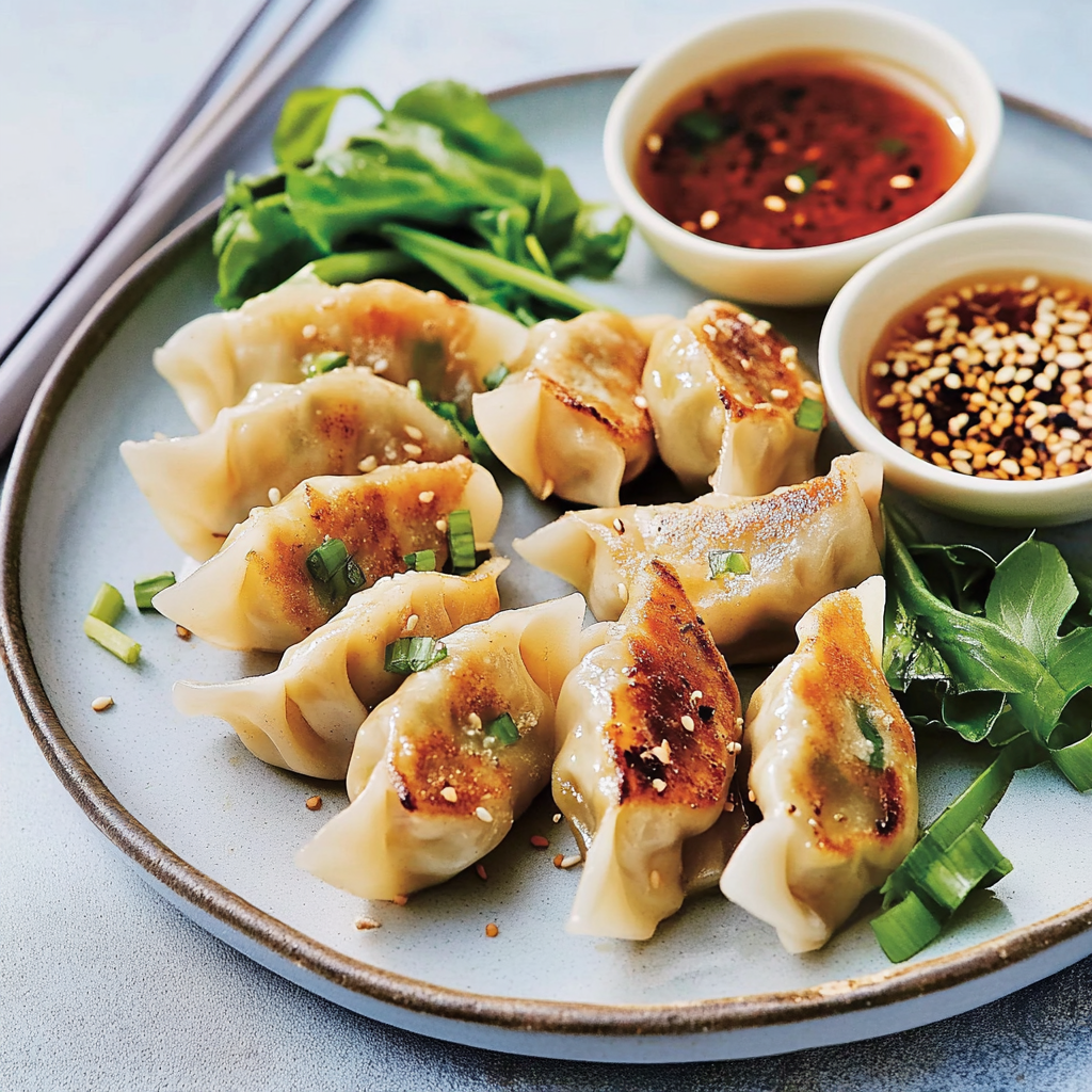 Recipe preparation for Pork & Chive Pot Stickers