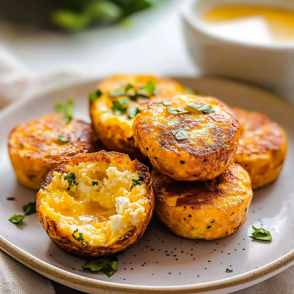 Recipe preparation for Savory Ricotta Egg Bites