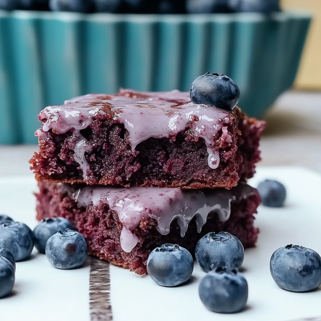 Recipe preparation for Blueberry Brownies