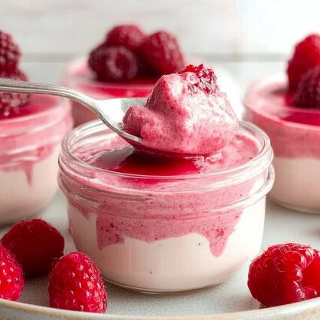 Recipe preparation for Raspberry Mousse