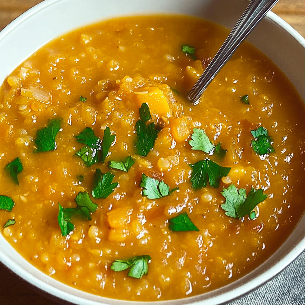 Recipe preparation for Red Lentil Soup