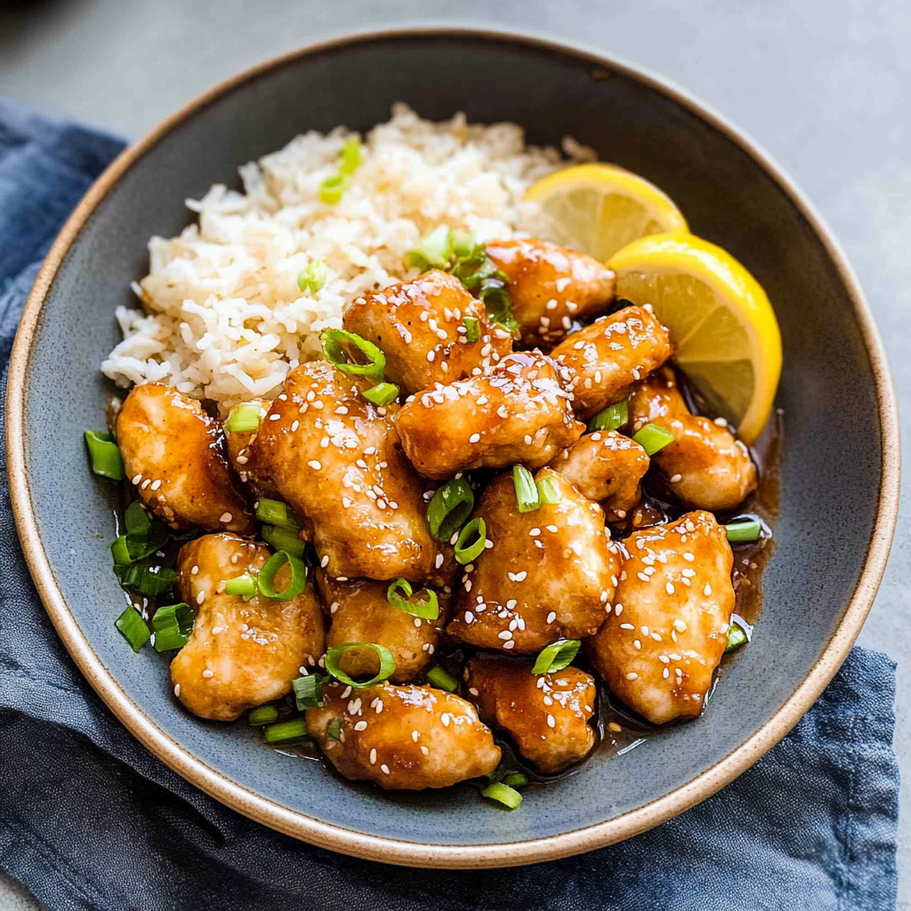 Recipe preparation for Chinese Lemon Chicken