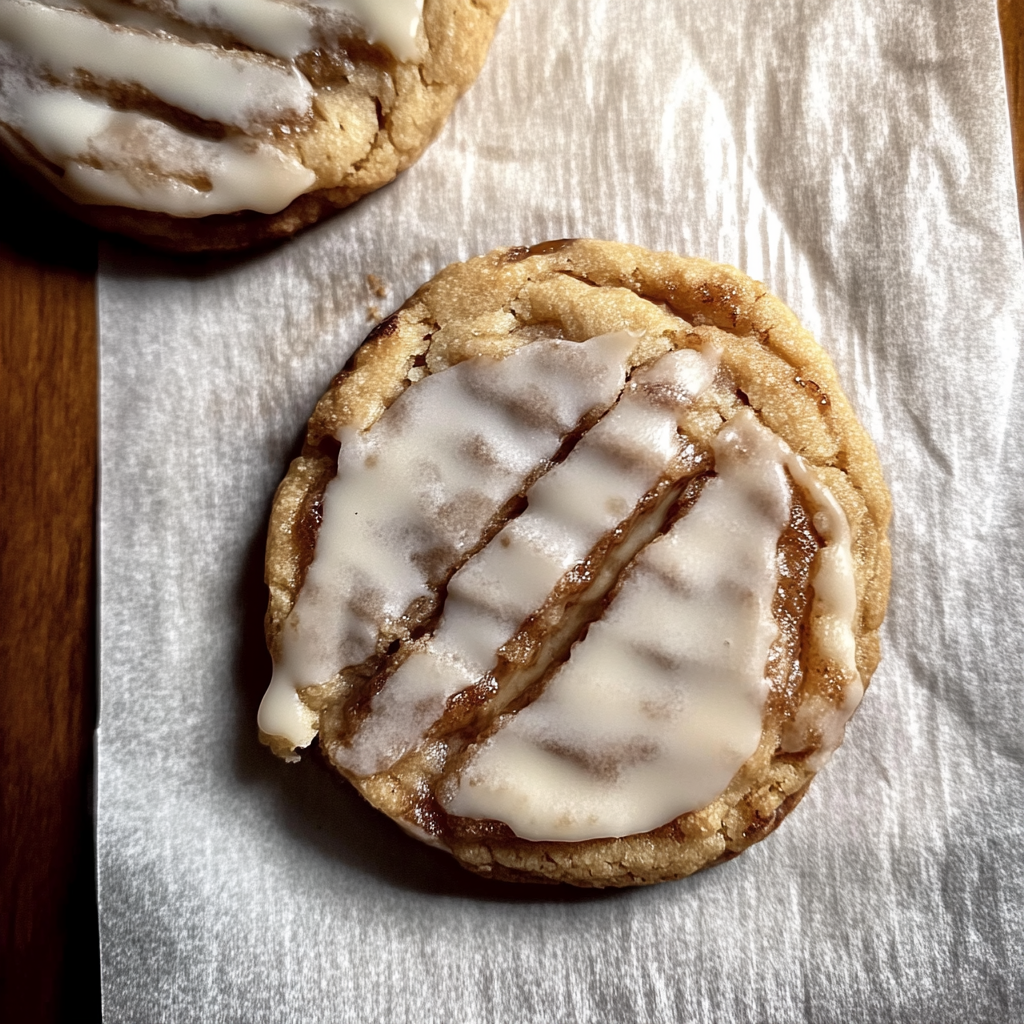 Recipe preparation for Cinnamon Roll Cheesecake Cookies